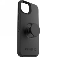 Ilustracja produktu OtterBox Symmetry POP - obudowa ochronna z PopSockets do iPhone 14 Plus (czarna)