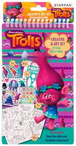 Ilustracja produktu Starpak Trolls Zestaw Kreatywny Notes z Naklejkami 358688