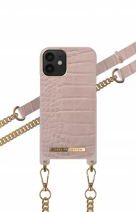 Ilustracja produktu iDeal of Sweden Necklace - etui ochronne do iPhone 12 Mini (Misty Rose Croco)