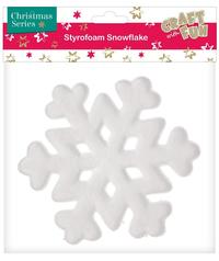 Ilustracja Craft With Fun Ozdoba Dekoracyjna Płatek Śniegu Styropianowy 185mm. 384013
