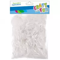 Ilustracja produktu Craft With Fun Ozdoba Dekoracyjna Białe Piórka 463676