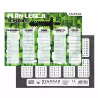 Ilustracja produktu Starpak Plan Lekcji z Tabliczką Mnożenia A5 Pixel Game 56065