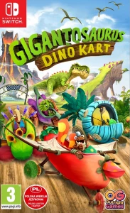 Ilustracja Gigantosaurus (Gigantozaur): Dino Kart PL (NS)