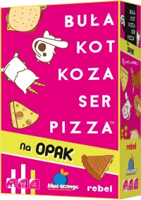 Ilustracja Buła, Kot, Koza, Ser, Pizza - Na Opak