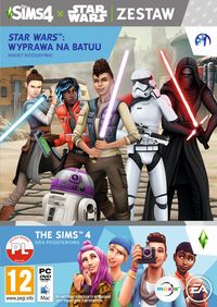 Ilustracja produktu The Sims 4 + The Sims 4 Star Wars : Wyprawa na Batuu (pakiet rozgrywki) PL (PC/MAC)