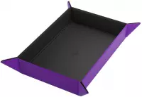 Ilustracja produktu Gamegenic: Magnetic Dice Tray - Rectangular - Mata do Kości - Black/Purple