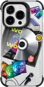 Ilustracja produktu LAUT Pop Retro Music - obudowa ochronna do iPhone 15 Pro Max (retro music)