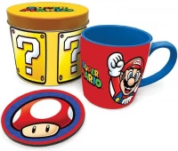 Ilustracja produktu Zestaw Prezentowy Super Mario: Kubek + Podkładka w Ozdobnej Puszce