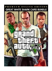 Ilustracja Grand Theft Auto V GTA 5 - Premium Online Edition & Great White Shark Card Bundle (PC) (klucz ROCKSTAR SOCIAL CLUB)