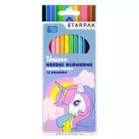 Ilustracja produktu Starpak Kredki Ołówkowe 12 kolorów Unicorn 553553