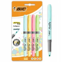 Ilustracja produktu Bic Zakreślacze Hightlight Grip Pastel 4 sztuki 964859