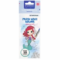 Ilustracja produktu Starpak Zestaw Kreatywny do Kolorowania Malowanie Wodą + Pędzelek 529934