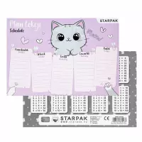 Ilustracja produktu Starpak Plan Lekcji z Tabliczką Mnożenia A5 Kitty 560058