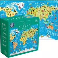 Ilustracja produktu Interdruk Puzzle 250 el. Kids 5 World Map 368966