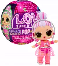 Ilustracja MGA LOL Laleczka z Niespodzianką Neon Pop Stars Muzyczna + Światło UV 120674
