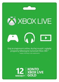 Ilustracja produktu DIGITAL XBOX Live - abonament na 12 miesięcy (klucz XBOX LIVE)