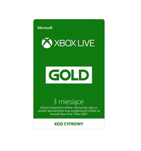 Ilustracja produktu DIGITAL XBOX Live - abonament na 3 miesiące GOLD (klucz XBOX LIVE)