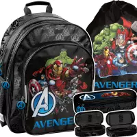 Ilustracja produktu Paso Zestaw Szkolny 3el. Avengers Plecak AV25LL-090 + Piórnik AV25LL-013 + Worek AV25LL-712