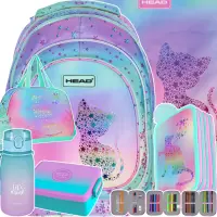 Ilustracja produktu Head Szkolny Kitty Ombre 4el. Plecak 502022143 + Worek 507022052 + Piórnik 553389 + Torba 553393 + 07505CP Z07505 + 536875