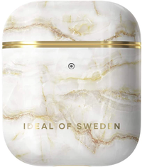 Ilustracja produktu iDeal of Sweden - etui ochronne do Airpods 1/2 (Golden Pearl Marble)