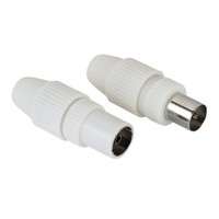 Ilustracja produktu Hama Zestaw Wtyczek Antenowych SET COAX 1PLU/1JACK