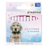 Ilustracja produktu Starpak Kredki Woskowe 12 Kolorów Doggy 532174