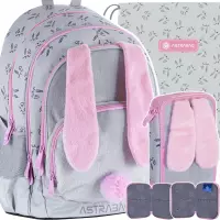 Ilustracja produktu Zestaw AstraBag 3el. Plecak Szkolny AB340 Honeybunny 502023076 + Worek 507023021 + Piórnik 503023027