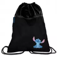 Ilustracja  BeUniq Worek Szkolny Premium Stitch Czarny DS25HH-713