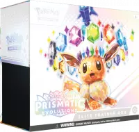 Ilustracja Pokemon TCG: Scarlet & Violet - Prismatic Evolutions - Elite trainer box