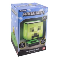 Ilustracja Lampa Minecraft Creeper z ładowarką USB 26 cm