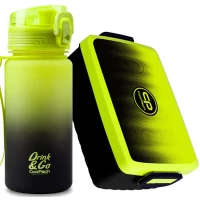 Ilustracja produktu Zestaw CoolPack Brisk Bidon Mini 400ml Gradient Lemon  56407CP + Śniadaniówka Snack Z07510