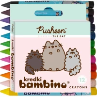 Ilustracja Bambino Kredki Świecowe Pusheen 12 Kolorów 652066