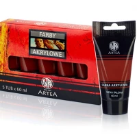 Ilustracja Astra Artea Farby Akrylowe 5 Tub 60ml Siena Palona 83410934