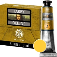 Ilustracja produktu Astra Artea Farby Olejne 5 Tub 18ml Kadmium Żółty Ciemny 83410957