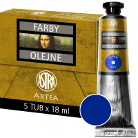 Ilustracja produktu Astra Artea Farby Olejne 5 Tub 18ml Ultramaryna Niebieska 83410966