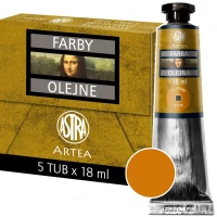 Ilustracja Astra Artea Farby Olejne 5 Tub 18ml Ugier Żółty 83410964