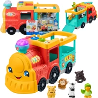 Ilustracja Fisher Price Little People Edukacyjny Pociąg ze Zwierzątkami HHH93 493962