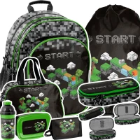 Ilustracja produktu Paso Zestaw Szkolny 7el. Start Game Plecak PP24ST-090 + Piórnik PP24ST-013 + Worek PP24ST-712