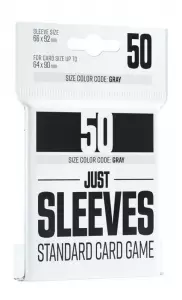 Ilustracja produktu Gamegenic: Just Sleeves - Standard Card Game Sleeves (66x91 mm) Czarne - Koszulki na karty