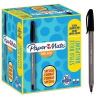 Ilustracja produktu Paper Mate Długopis ze Skuwką Inkjoy 100 Cap 1.0 M Czarny Display 100 Sztuk S0977410