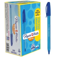 Ilustracja produktu Paper Mate Długopis ze Skuwką Inkjoy 100 0.5 XF Niebieski Display 50 Sztuk S0960900