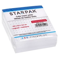 Ilustracja produktu STARPAK Wkład Do Kubika Nieklejony Biały 85x85mm 187159