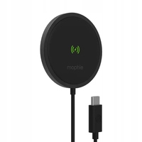Ilustracja produktu Mophie Snap+ Wireless Charging Pad - ładowarka bezprzewodowa kompatybilna z MagSafe15W (czarna)