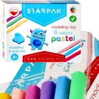 Ilustracja produktu STARPAK Modelina Pastelowa 6 Kolorów 472928