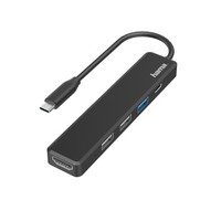Ilustracja produktu Hama Multiport USB-C-5 Portów 3x USB-A USB-C HDMI