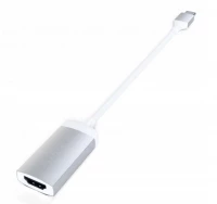 Ilustracja Satechi Aluminium Adapter - Aluminiowy Adapter do Urządzeń Mobilnych USB-C/ 4K HDMI Silver