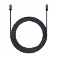 Ilustracja produktu Satechi - Kabel USB-C - USB-C 100W 2m Space Gray