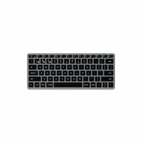 Ilustracja produktu Satechi Slim X1 - Klawiatura Bluetooth do Trzech Urządzeń USB-C Space Gray