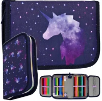 Ilustracja produktu Starpak Piórnik Dwuklapkowy z Wyposażeniem Unicorn Galaxy 491049