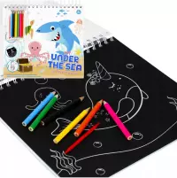 Ilustracja produktu Starpak Zestaw Kreatywny Wydrapywanka Rekin 497703